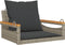 vidaXL - Schommelbank - met - kussens - 63x62x40 - cm - poly - rattan - grijs