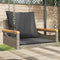 vidaXL - Schommelbank - met - kussens - 63x62x40 - cm - poly - rattan - grijs