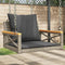 vidaXL - Schommelbank - met - kussens - 63x62x40 - cm - poly - rattan - grijs