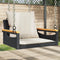vidaXL - Schommelbank - met - kussens - 63x62x40 - cm - poly - rattan - zwart