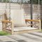 vidaXL - Schommelbank - met - kussens - 63x62x40 - cm - poly - rattan - beige