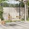 vidaXL - Schommelbank - met - kussens - 63x62x40 - cm - poly - rattan - beige