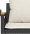 vidaXL - Schommelbank - met - kussens - 63x62x40 - cm - poly - rattan - zwart