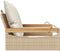 vidaXL - Schommelbank - met - kussens - 63x62x40 - cm - poly - rattan - beige