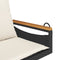vidaXL - Schommelbank - met - kussens - 63x62x40 - cm - poly - rattan - zwart
