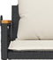 vidaXL - Schommelbank - met - kussens - 63x62x40 - cm - poly - rattan - zwart