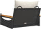 vidaXL - Schommelbank - met - kussens - 63x62x40 - cm - poly - rattan - zwart