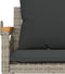 vidaXL - Schommelbank - met - kussens - 63x62x40 - cm - poly - rattan - grijs