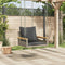 vidaXL - Schommelbank - met - kussens - 63x62x40 - cm - poly - rattan - grijs