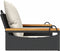 vidaXL - Schommelbank - met - kussens - 63x62x40 - cm - poly - rattan - zwart