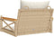vidaXL - Schommelbank - met - kussens - 63x62x40 - cm - poly - rattan - beige