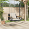 vidaXL - Schommelbank - met - kussens - 63x62x40 - cm - poly - rattan - zwart