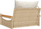 vidaXL - Schommelbank - met - kussens - 63x62x40 - cm - poly - rattan - beige