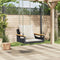 vidaXL - Schommelbank - met - kussens - 63x62x40 - cm - poly - rattan - zwart