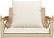 vidaXL - Schommelbank - met - kussens - 63x62x40 - cm - poly - rattan - beige