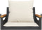 vidaXL - Schommelbank - met - kussens - 63x62x40 - cm - poly - rattan - zwart