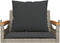 vidaXL - Schommelbank - met - kussens - 63x62x40 - cm - poly - rattan - grijs