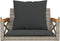 vidaXL - Schommelbank - met - kussens - 63x62x40 - cm - poly - rattan - grijs