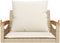 vidaXL - Schommelbank - met - kussens - 63x62x40 - cm - poly - rattan - beige