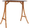 vidaXL - Schommelframe - met - antracietkleur - dak - gebogen - hout - teakafwerking