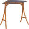 vidaXL - Schommelframe - met - antracietkleur - dak - gebogen - hout - teakafwerking