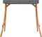 vidaXL - Schommelframe - met - antracietkleur - dak - gebogen - hout - teakafwerking