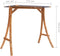 vidaXL - Schommelframe - met - antracietkleur - dak - gebogen - hout - teakafwerking