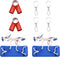 vidaXL Schommelset met 2 zitjes 38x16 cm polyetheen blauw