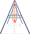 vidaXL - Schommelset - met - 4 - zitjes - oranje