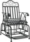 vidaXL - Schommelstoel - 61 - cm - staal - zwart