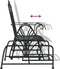 vidaXL - Schommelstoel - 61 - cm - staal - zwart