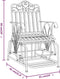 vidaXL - Schommelstoel - 61 - cm - staal - zwart
