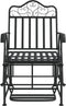 vidaXL - Schommelstoel - 61 - cm - staal - zwart