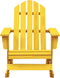 vidaXL - Schommelstoel - Adirondack - massief - vurenhout - geel