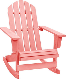 vidaXL - Schommelstoel - Adirondack - massief - vurenhout - roze