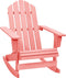 vidaXL - Schommelstoel - Adirondack - massief - vurenhout - roze