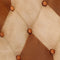 vidaXL - Schommelstoel - echt - leer - en - canvas - bruin