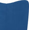 vidaXL - Schommelstoel - fluweel - blauw