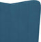 vidaXL - Schommelstoel - fluweel - blauw