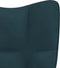 vidaXL - Schommelstoel - fluweel - blauw