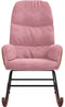 vidaXL - Schommelstoel - fluweel - roze