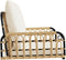 vidaXL - Schommelstoel - met - kussens - 63x58x39 - cm - poly - rattan - en - staal