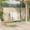 vidaXL - Schommelstoel - met - kussens - 63x58x39 - cm - poly - rattan - en - staal