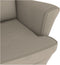 vidaXL - Schommelstoel - met - massief - rubberwood - poten - fluweel - lichtgrijs