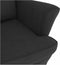 vidaXL - Schommelstoel - met - massief - rubberwood - poten - fluweel - zwart