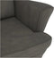 vidaXL - Schommelstoel - met - massief - rubberwood - poten - fluweel - donkergrijs