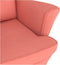 vidaXL - Schommelstoel - met - massief - rubberwood - poten - fluweel - roze