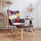 vidaXL - Schommelstoel - met - voetenbank - patchwork - stof
