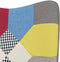 vidaXL - Schommelstoel - met - voetenbank - patchwork - stof