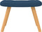 vidaXL - Schommelstoel - met - voetenbank - stof - blauw